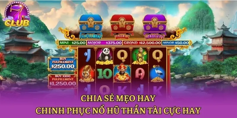 Chia sẻ mẹo hay chinh phục nổ hũ Thần Tài cực hay